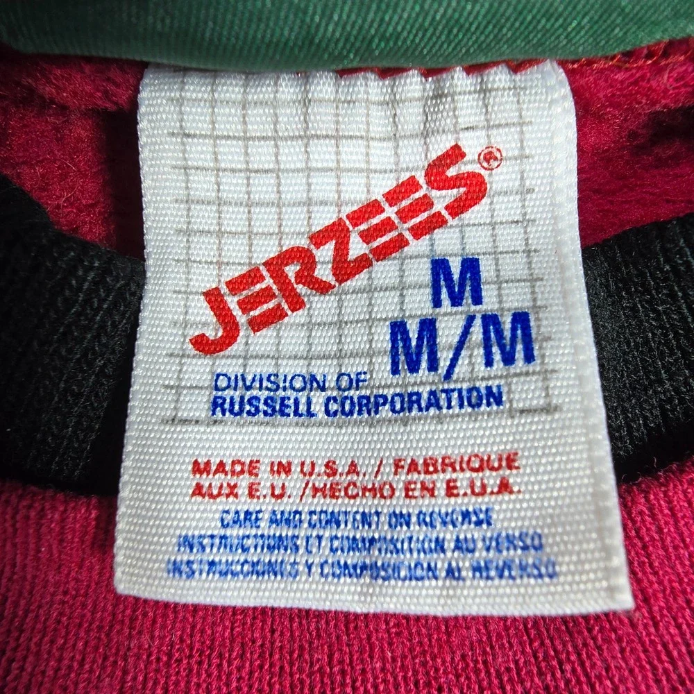 Vintage Calico Harbor Jerzees Red Bird Board Meeting Sweatshirt Medium USA Made